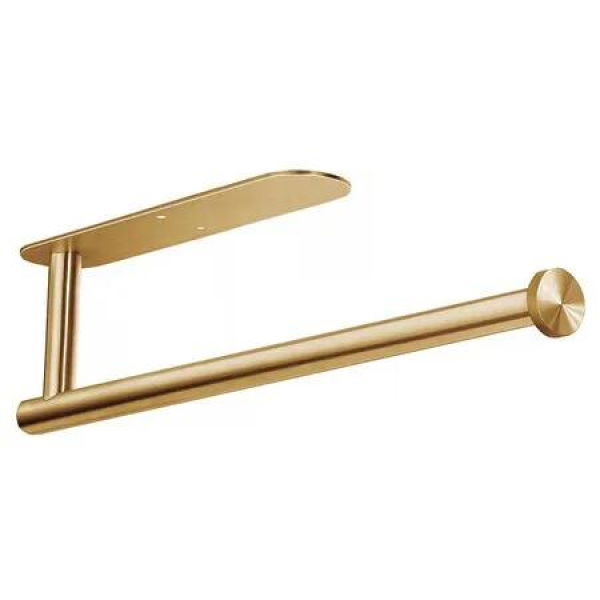 Paper Towel Holders for Kitchen, Paper Towels Bulk, Self Adhesive Under Cabinet, Both Available in Adhesive and Screws, Stainless Steelï¼ŒGolden