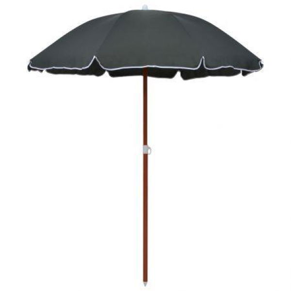 Parasol With Steel Pole 180 Cm Anthracite