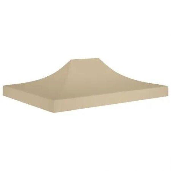 Party Tent Roof 4.5x3 m Beige 270 g/mÂ²