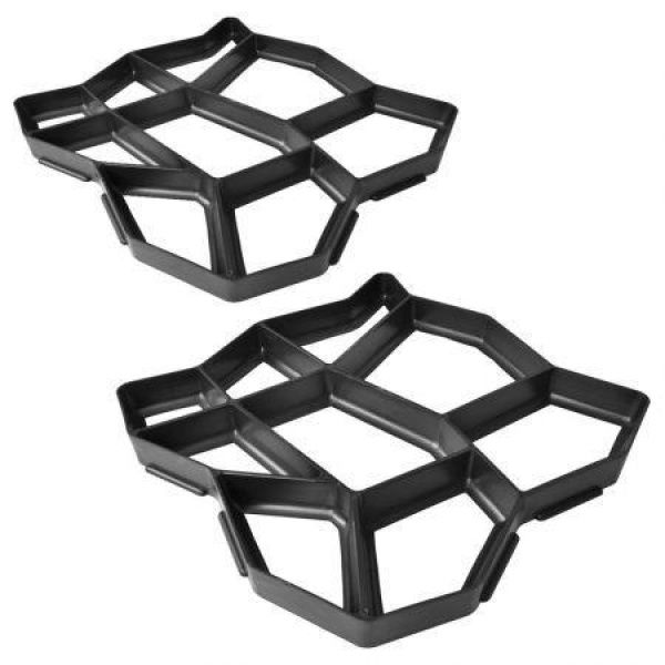 Pavement Mold For The Garden 42 X 42 X 4 Cm Set 2 Pcs