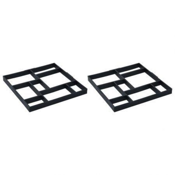 Pavement Molds 2 Pcs 50.4x50.4x4.3 Cm Plastic