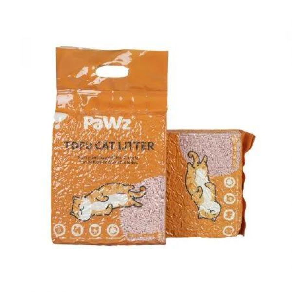 PaWz 2.5kg Tofu Cat Litter Clumping Peach x12