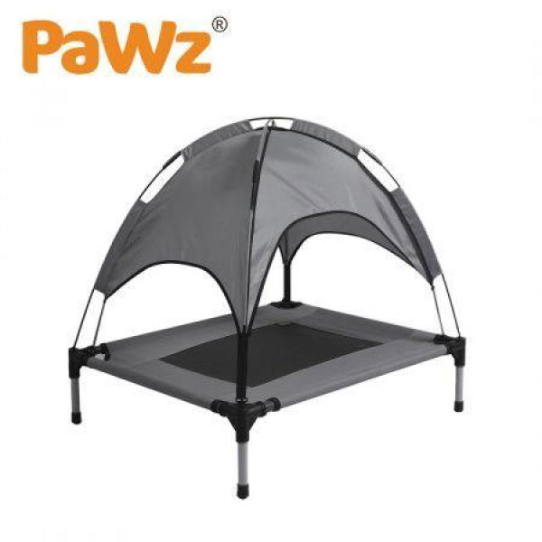 PaWz Pet Trampoline Bed Dog Cat Elevated Hammock With Canopy Raised Heavy Duty S