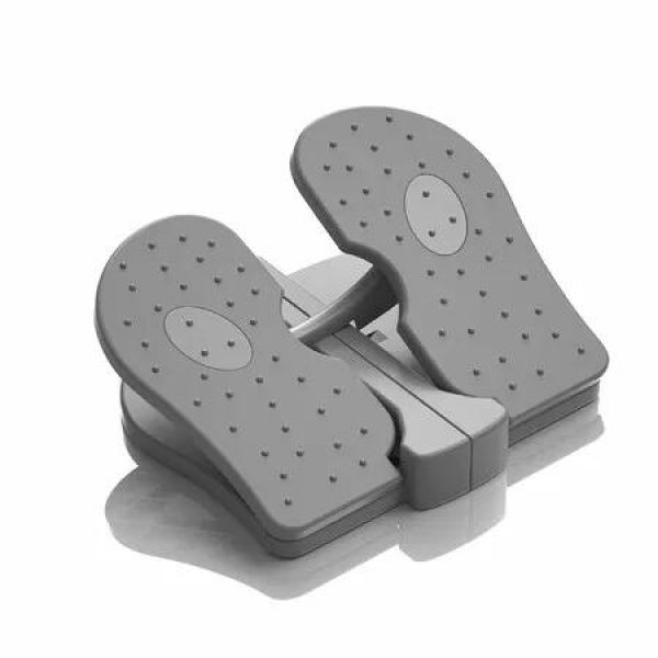 Pedal Exerciser Mini Stepper Under Desk Folding Foot Leg Relieve Varicose Veins Fitness Equipment Home Workout Portable Exercise Tool Colourful Grey