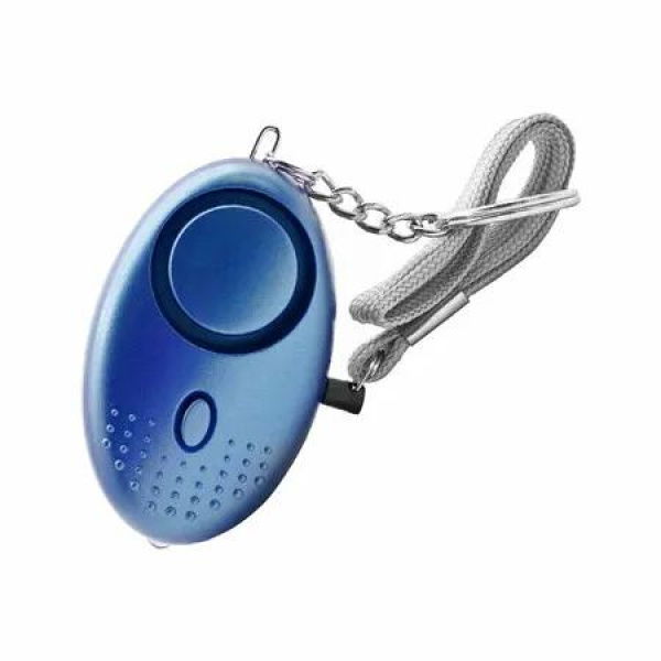 Personal Safety Alarm Keychain For Women Eldery Kid with LED Light Emergency 130dB Sound Keyring Portable Color Blue