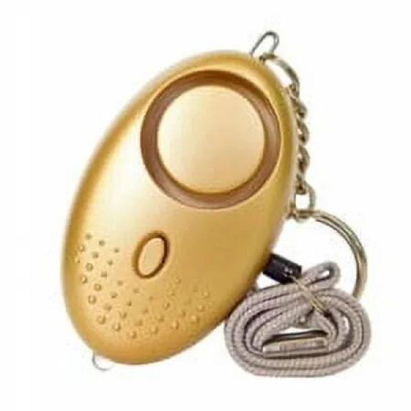 Personal Safety Alarm Keychain For Women Eldery Kid with LED Light Emergency 130dB Sound Keyring Portable Color Yellow