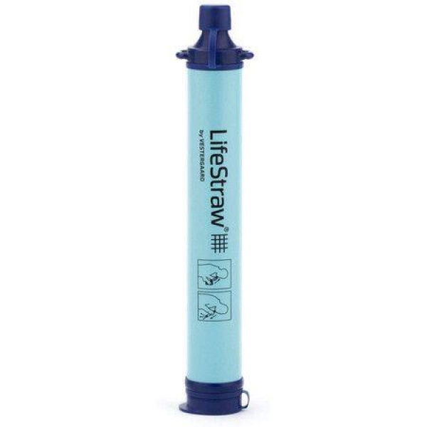 Personal Water Filter For Hiking Camping Travel And Emergency Preparedness 1 Pack Blue