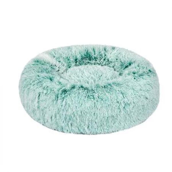 Pet Bed Cat Dog Donut Nest Calming L Teal Large