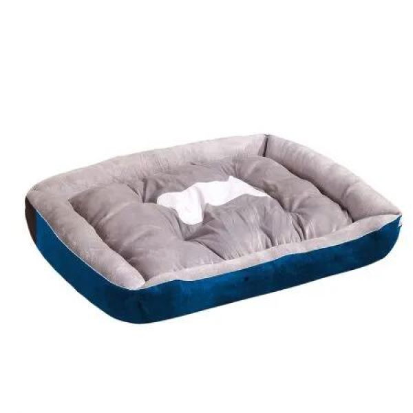 Pet Bed Dog Beds Bedding Mattress L Navy Large