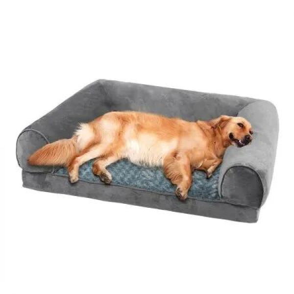 Pet Bed Sofa Dog Bedding Soft Warm XL Cover Grey Cover X-Large