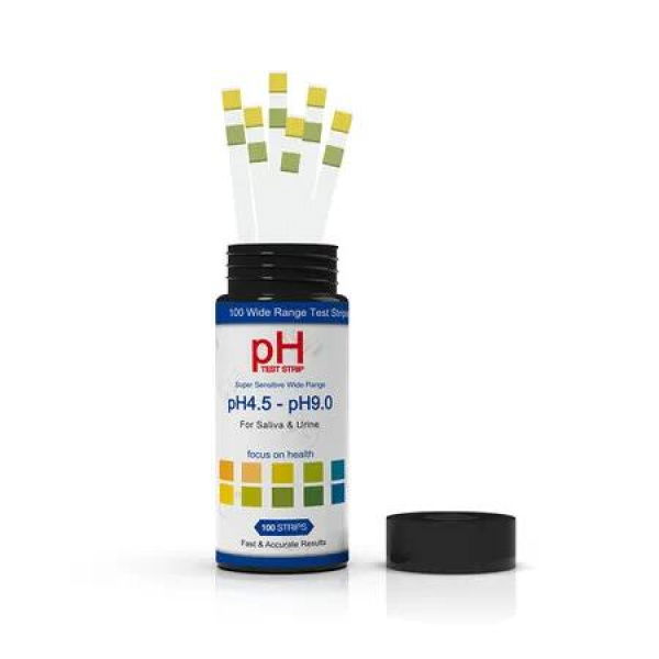 PH Test Strips for Urine & Saliva, Monitor pH Level (4.5-9.0ppm), Easy to Test Alkaline and Acid Levels