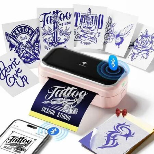 Phomemo TP31 Tattoo Stencil Printer,Mini Tattoo Printer with 30pcs Transfer Paper,Bluetooth Tattoo Machines Printers,Compatible with Tablet,Smartphone