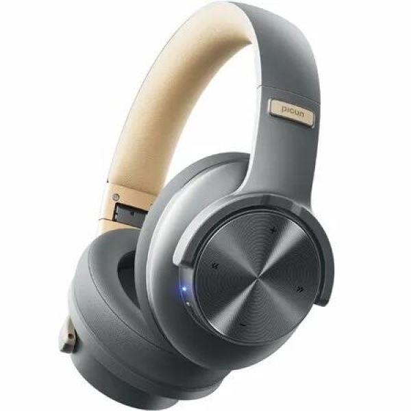 Picun B8 Bluetooth Headphones,120H Playtime Headphones Wireless Bluetooth with 3 EQ Modes,Low Latency,Hands-Free Calls,Over Ear Headphones Ashen Golden