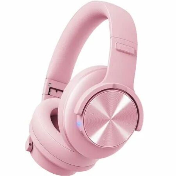 Picun B8 Bluetooth Headphones,120H Playtime Headphones Wireless Bluetooth with 3 EQ Modes,Low Latency,Hands-Free Calls,Over Ear Headphones Pink