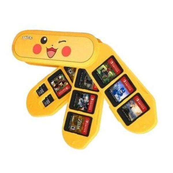 Pikachu NS Switch Game Card Case for Children Anime Peripheral Portable Cartoon Box Storage Card Collection Gift Cards