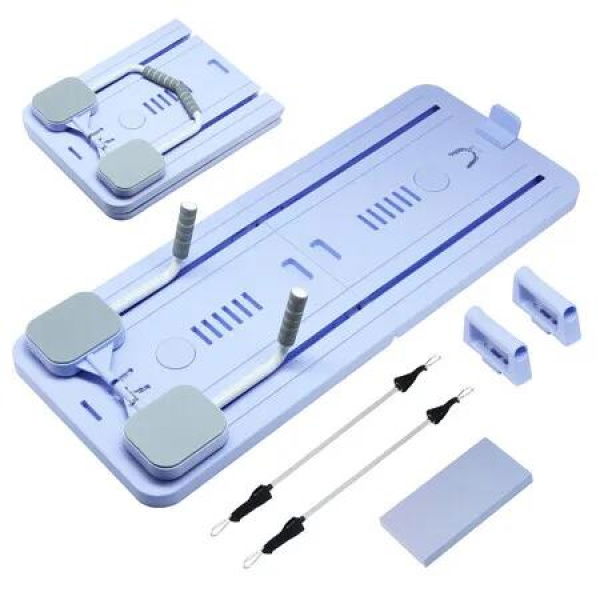 Pilates Board Reformer Abdominal Ab Core Trainer Machine Multifunctional Home Gym Workout Push Up Sliding Exercise Fitness Equipment Resistance Bands