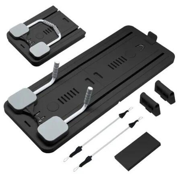 Pilates Board Resistance Bands Home Gym Trainer Ab Workout Push Up Slide Reformer Abdominal Core Strength Exercise Fitness Equipment Foldable Machine