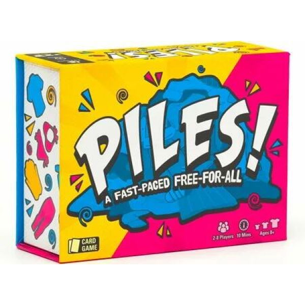 Piles Card Game Family Entertainment Travel Party Fun for Kids Ages 8+ Quick Memory Challenge Competitive Play