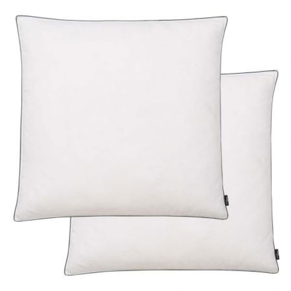 Pillows 2 Pcs Down/Feather Filling Light 80x80 Cm White.