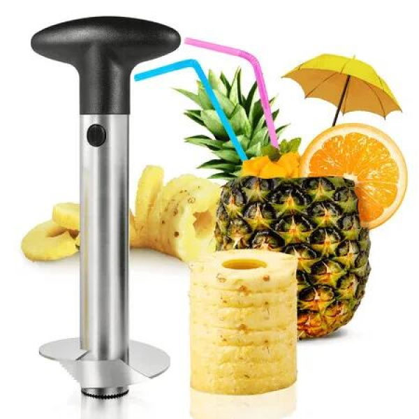 Pineapple Corer Upgraded Reinforced Thicker Blade Newness Premium Pineapple Corer Remover