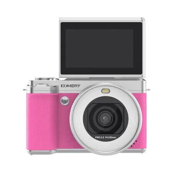 Pink 5K HD WiFi 32G Card Micro Digital Camera Student Party Campus Dual Camera Flip Cover