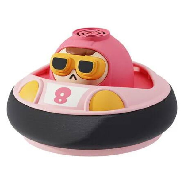 Pink Cartoon Figure Air Floating Soccer Floating Soccer Ball Toy with LED Light and Music for Holiday Birthday