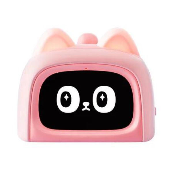 Pink Smart Alarm Clock with AI Dialogue Function Ideal For Elementary School Students And Early Education
