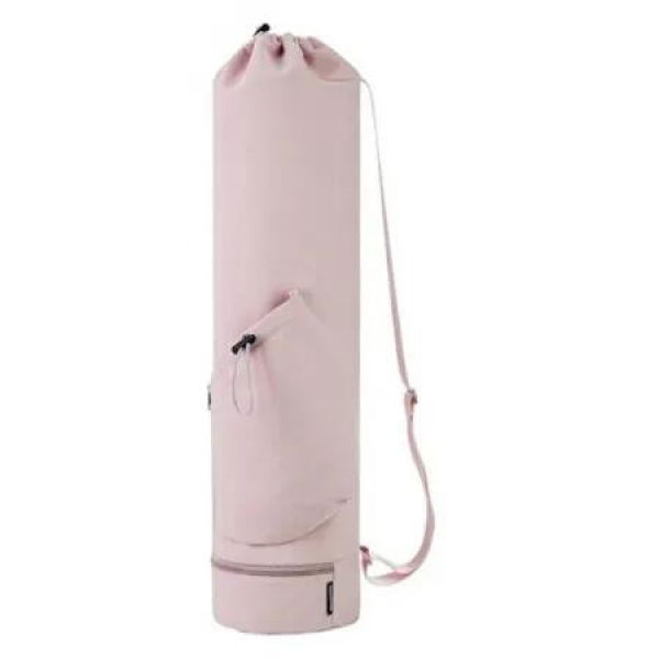 Pink Yoga Mat Bag Multifunctional with Water Bottle Pocket Wet Bag and Yoga Mat Strap Yoga Mat Not Included