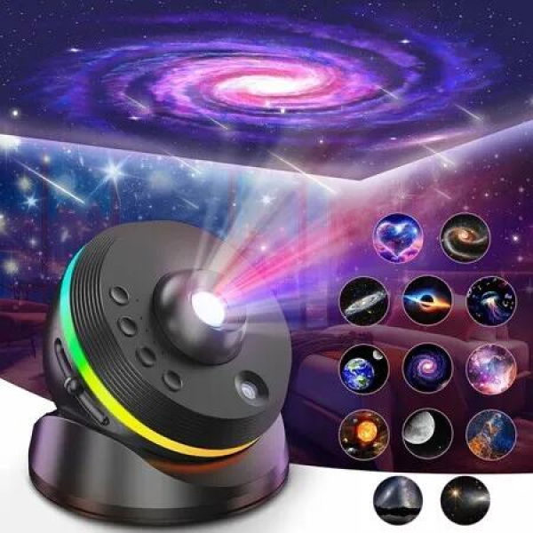 Planetarium Galaxy Projector, 13 in 1 Star Light Projector Starry Sleep Night Light with Dynamic Meteors for Bedroom Decorï¼ŒKids Age 6 Up