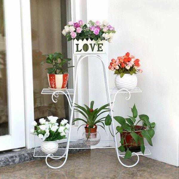 Plant Stand Multi-Layer Flower Stand Floor Stand Flower Pot RackWhite