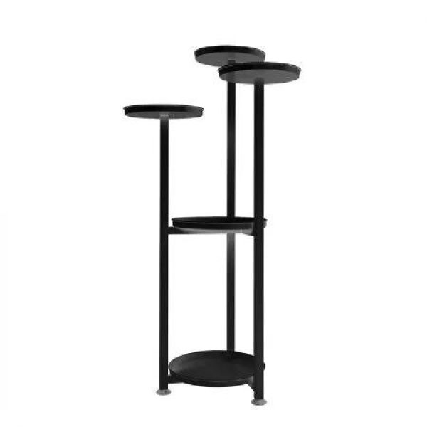 Plant Stand Outdoor Indoor Flower Black Medium