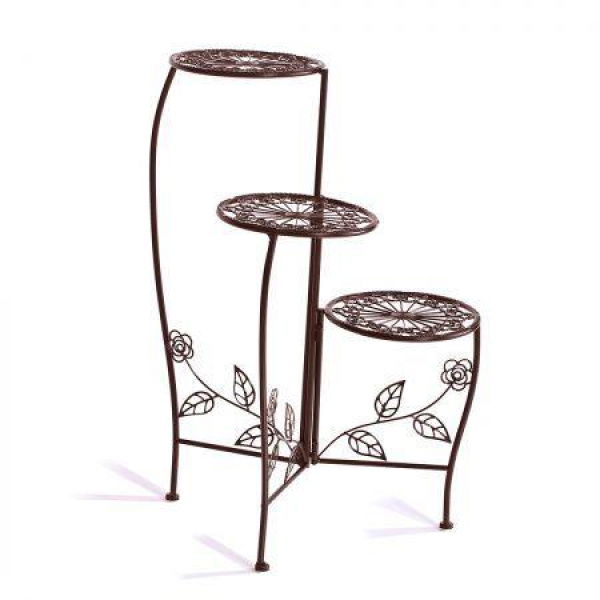 Plant Stand Outdoor Indoor Flower Pots Bronze