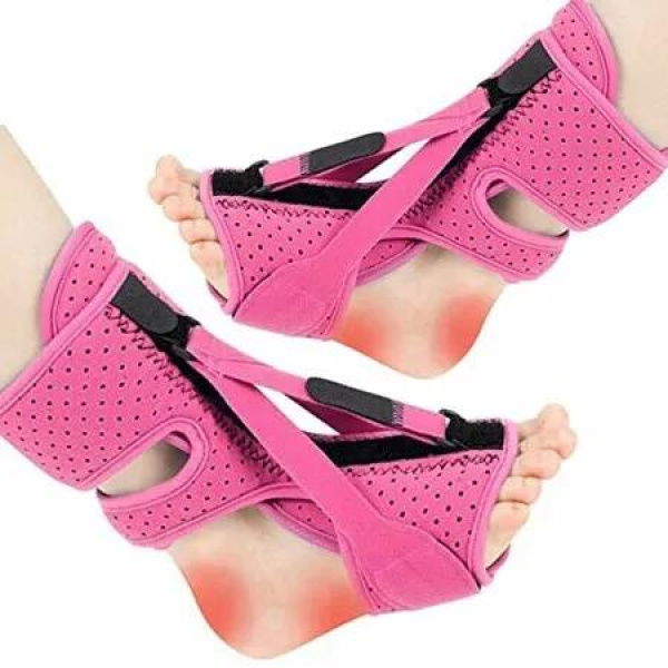 Plantar Fasciitis Night Splint 3 Adjustable Planters Facetious Relief Brace,Plantar Fasciitis Relief Women Men Straps,Support Relief Foot Drop Achilles Tendonitis Day Night (Pink-2PC)