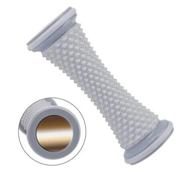 Plantar Fasciitis Relief Roller, Portable Foot Massager Roller Deep Reflexology Tissue Muscle Massage for Foot Heel, Yoga Fitness Aids, Gray