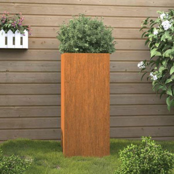 Planter 32x27.5x75 cm Corten Steel