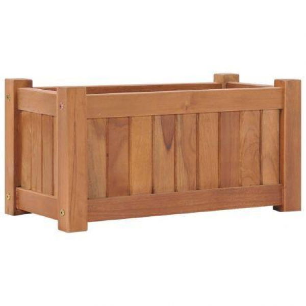 Planter 50x25x25 Cm Solid Teak Wood