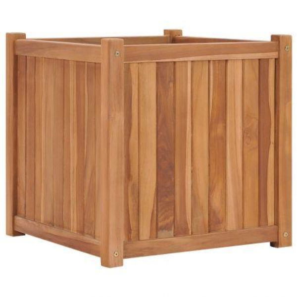 Planter 50x50x50 Cm Solid Teak Wood