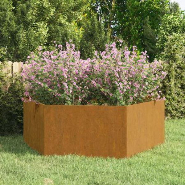 Planter Rusty 120x120x45 Cm Corten Steel