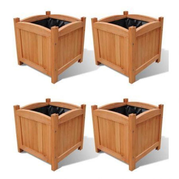 Planters 4 Pcs 30x30x30 Cm