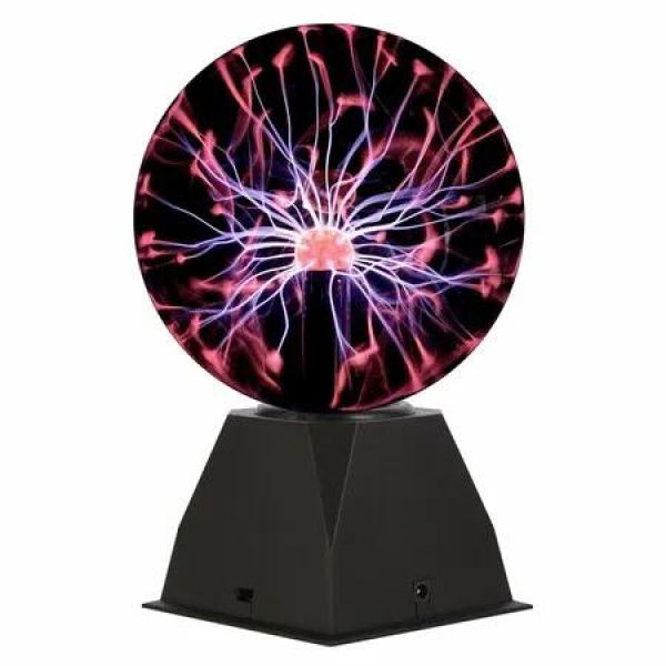Plasma Ball Lamp 8Inch Touch Sound Sensitive Interactive USB Powered Nebula Sphere Globe Light Decor