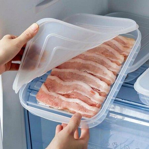 Plastic Bacon Storage Containers With Lids Airtight Cold Cuts Cheese Deli Meat Saver Food Storage Container