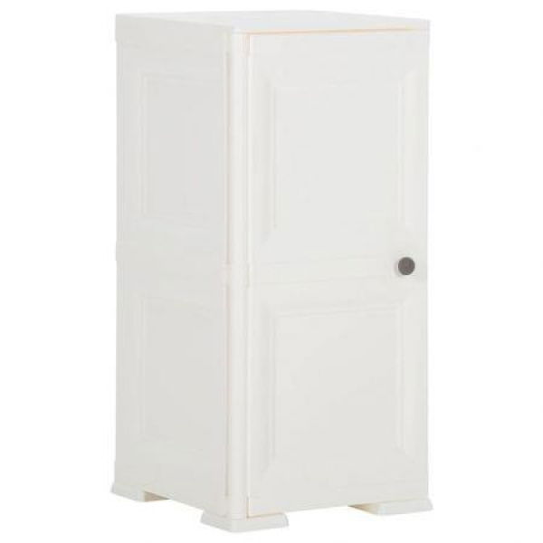 Plastic Cabinet 40x43x85.5 Cm Wood Design Angora White.