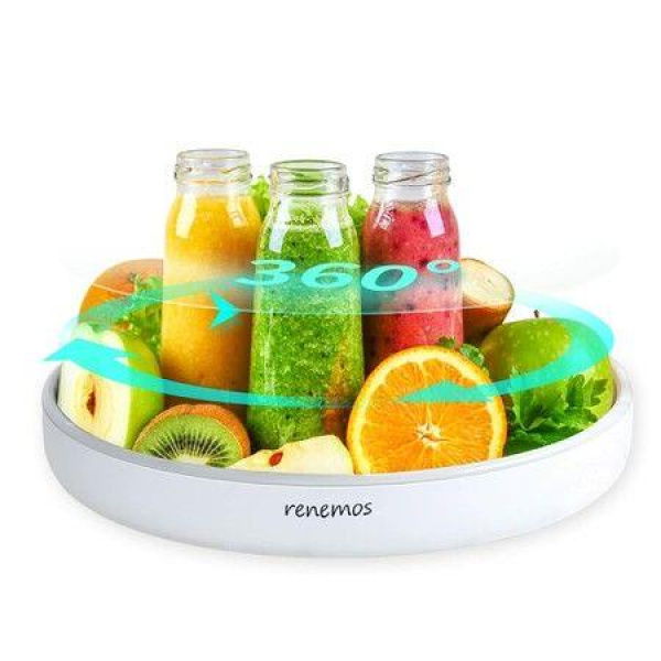 Plastic Turnable Fridge Kitchen Organizer Non-Slip Spinning Cabinet Turntable