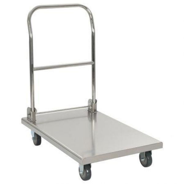 Platform Wagon Silver 82x53x86 Cm Stainless Steel