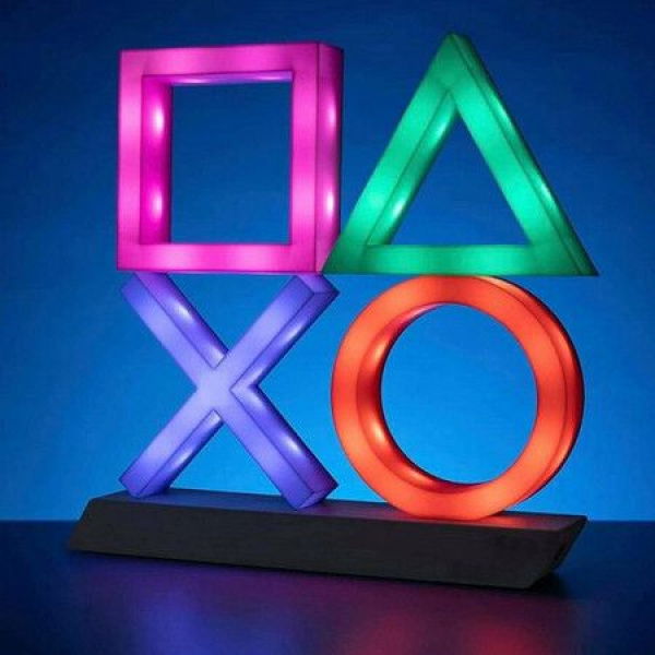 PlayStation Icons XL | 3 Modes - Music Reactive Game Room Lighting | Perfect For Home Office And Bedrooms | Multi-Colour