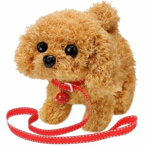 Plush Golden Retriever Toy Puppy Electronic Interactive Dog - Walking,Barking,Tail Wagging,Stretching Companion Animal