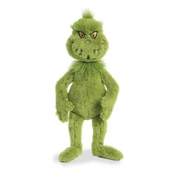 Plush Grinch Stuffed Animal Magical Storytelling Christmas Birthday Gift Kids Soft Holiday Decor Green
