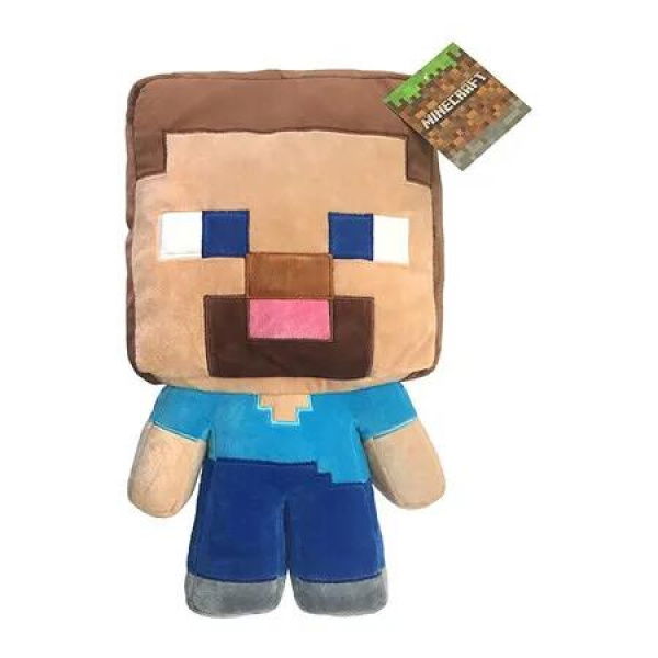Plush Minecraft Steve Mojang Soft Pillow Buddy Polyester Microfiber 16 Inch Toy Cushion Kids Gift Sleep Companion Home Decor