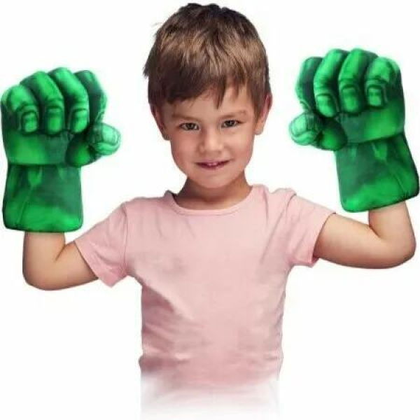 Plush Smash Fists Gloves for Kids Superhero Costumes Cosplay Soft Handwear Birthday Halloween Gifts for Boys and Toddlers