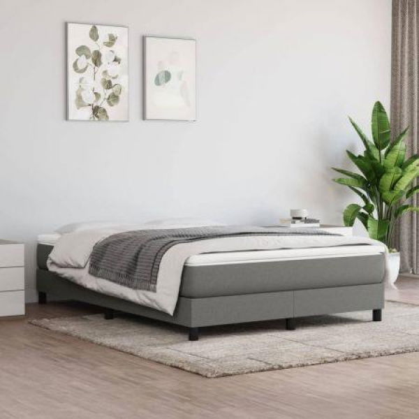 Pocket Spring Bed Mattress Dark Grey 137x190x20 Cm Full Fabric